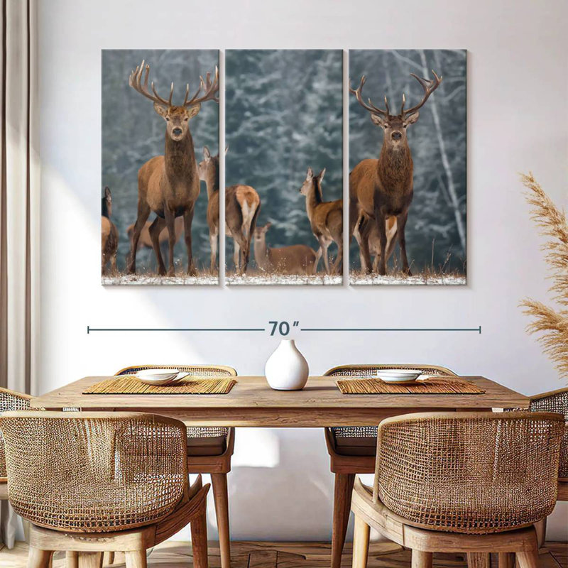 Deer Season, 32" H x 50" W