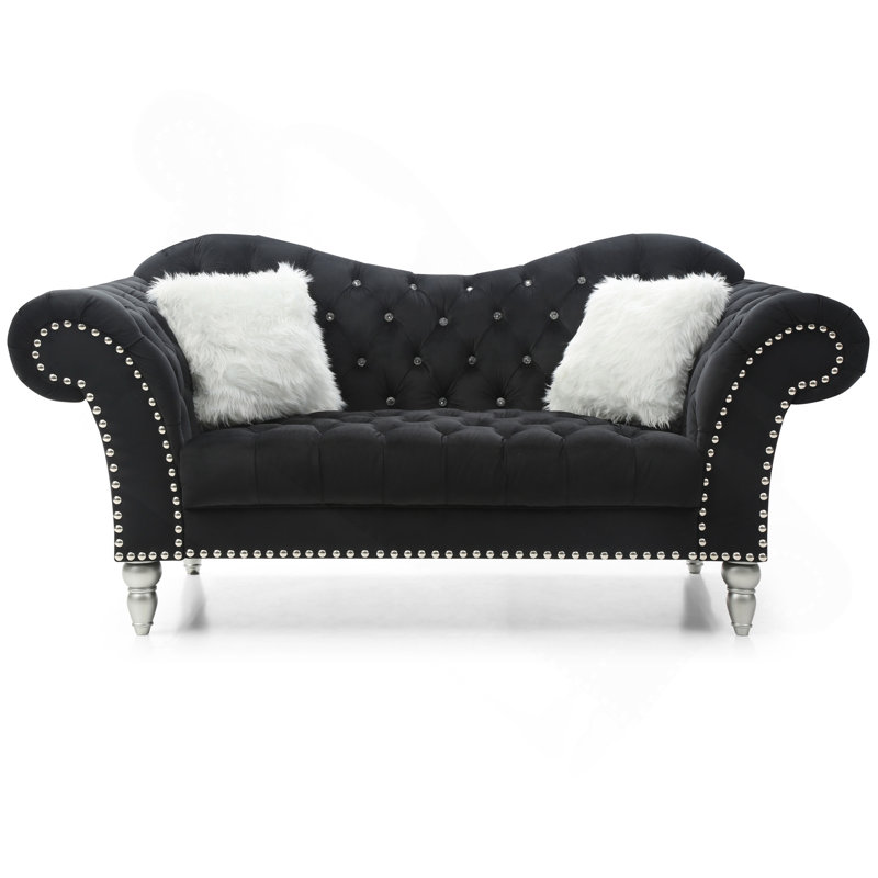 Causeuse Elegant, Noir