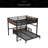 Queen Over Queen Metal Bunk Bed,Separable Bunk Beds,With Raised Security Fence-1478071410-1478071411