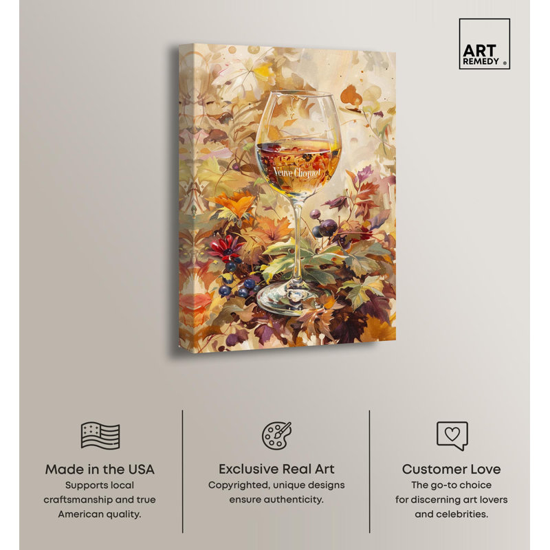 Harvest Drink Gallery Wrapped Canvas Wall Art, 24" x 16"