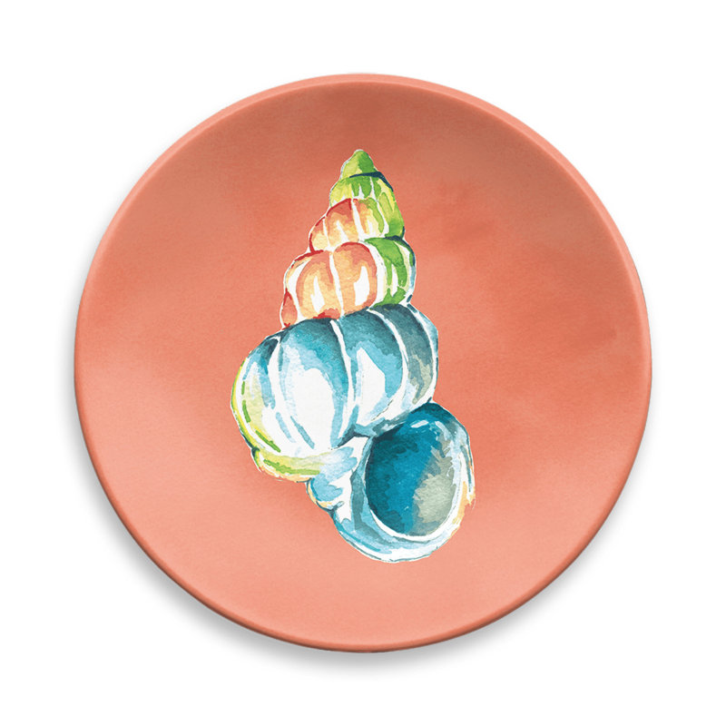 Baylen Brights Assorted Appetizer Plates S/4, 7",Melamine,Set Of 4
