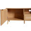 Meuble télé en rotin pour téléviseur de 85 po ou moins, console multimédia de style campagne moderne, centre de divertissement avec pieds en bois massif, meuble télé pour le salon, cinéma maison-1300843482