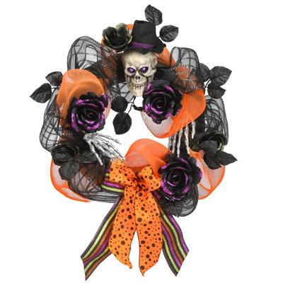 Couronne de polyester d'Halloween 22 po
