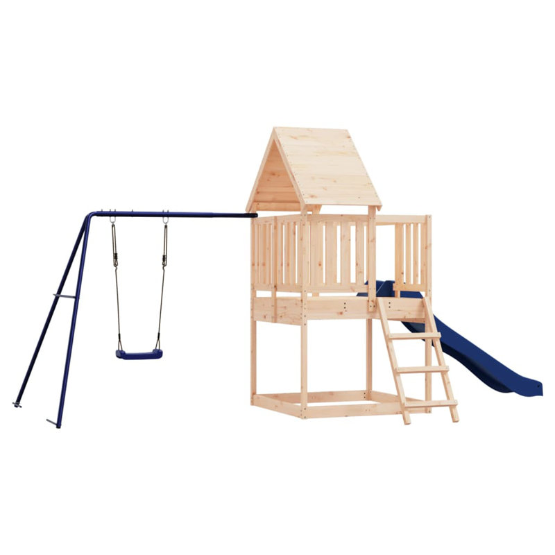 Gast Freeport Park Swing Set with Swing(s) , Slide(s), Brown