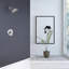 Ensemble de douche 5 fonctions pour salle de bain en laiton avec système de douche complet à poignée simple avec valve à pression équilibrée-61681925