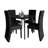 5 Pieces Dining Set With Round Table-1196708940
