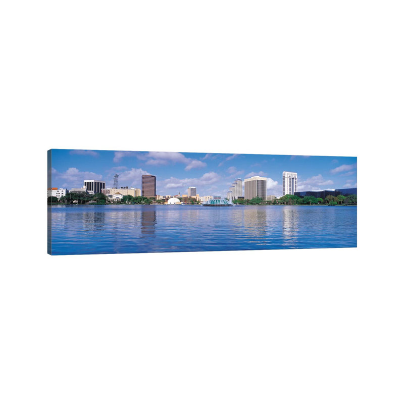 Orlando Panoramic Skyline Cityscape - Wrapped Canvas Panoramic Print