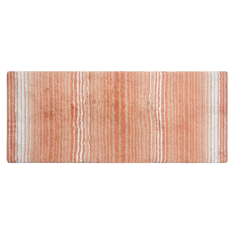 Griffie Plush 100 % Cotton Bath Rug, Coral, Single - 21" L x 54" W