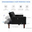 Discusin Full 74" Wide Linen Blend Tight Back Convertible Sofa-1960378828