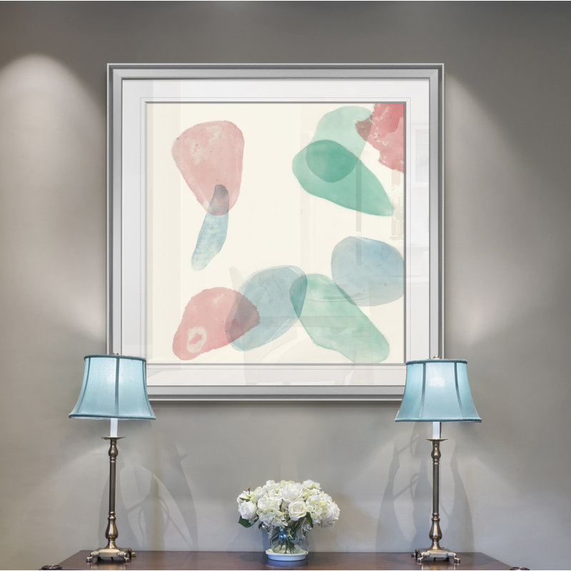« the lightst rêves ii », peinture, H 16 po x l 16 po x P 1,5 po, Encadrement argenté