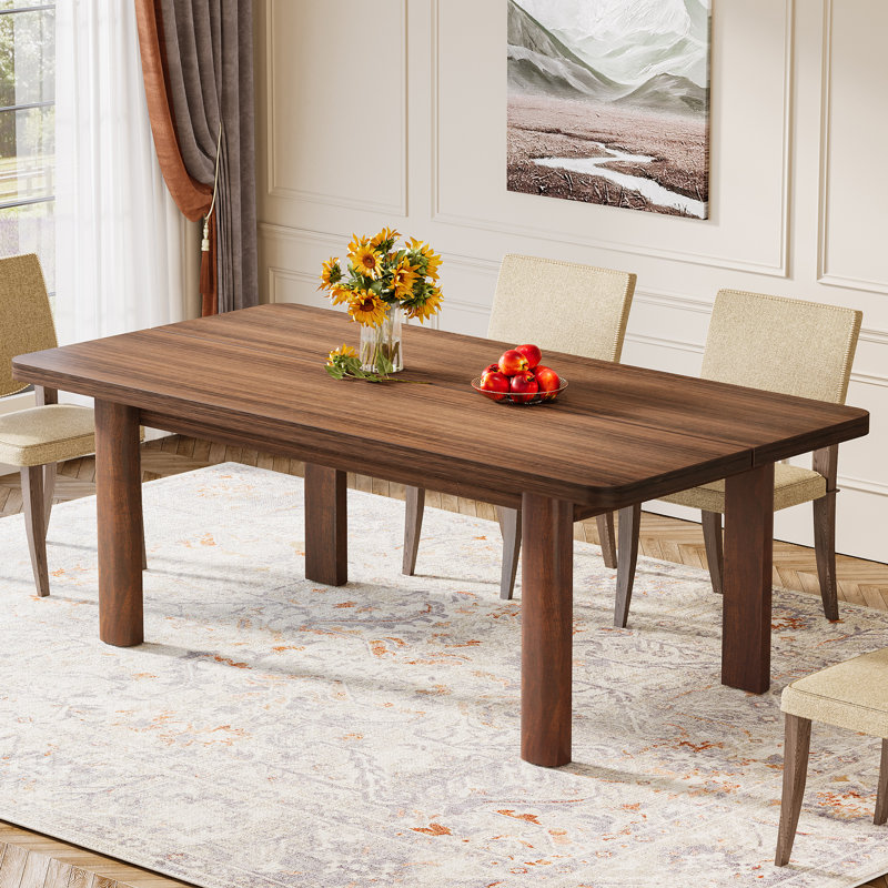 Demilee Solid Wood Base Dining Table