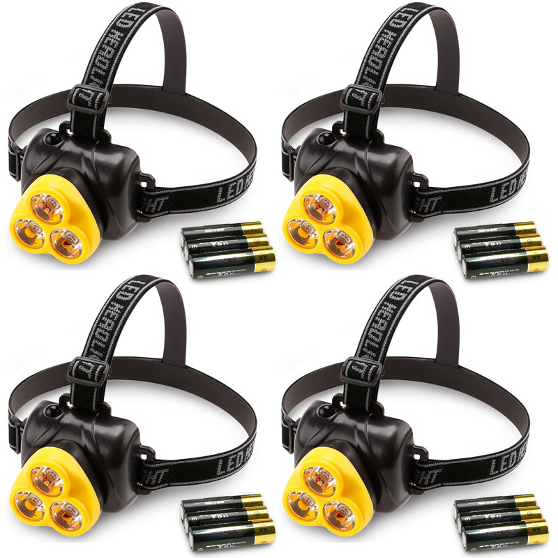 Adjustable LED Head Lamp, Outdoor Flashlight Headlamps, High Lumen, Hiking & Camping Gear Essentials