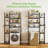 Lowis Adjustable Freestanding Over the Toilet Storage with 8 Shelves-465064009