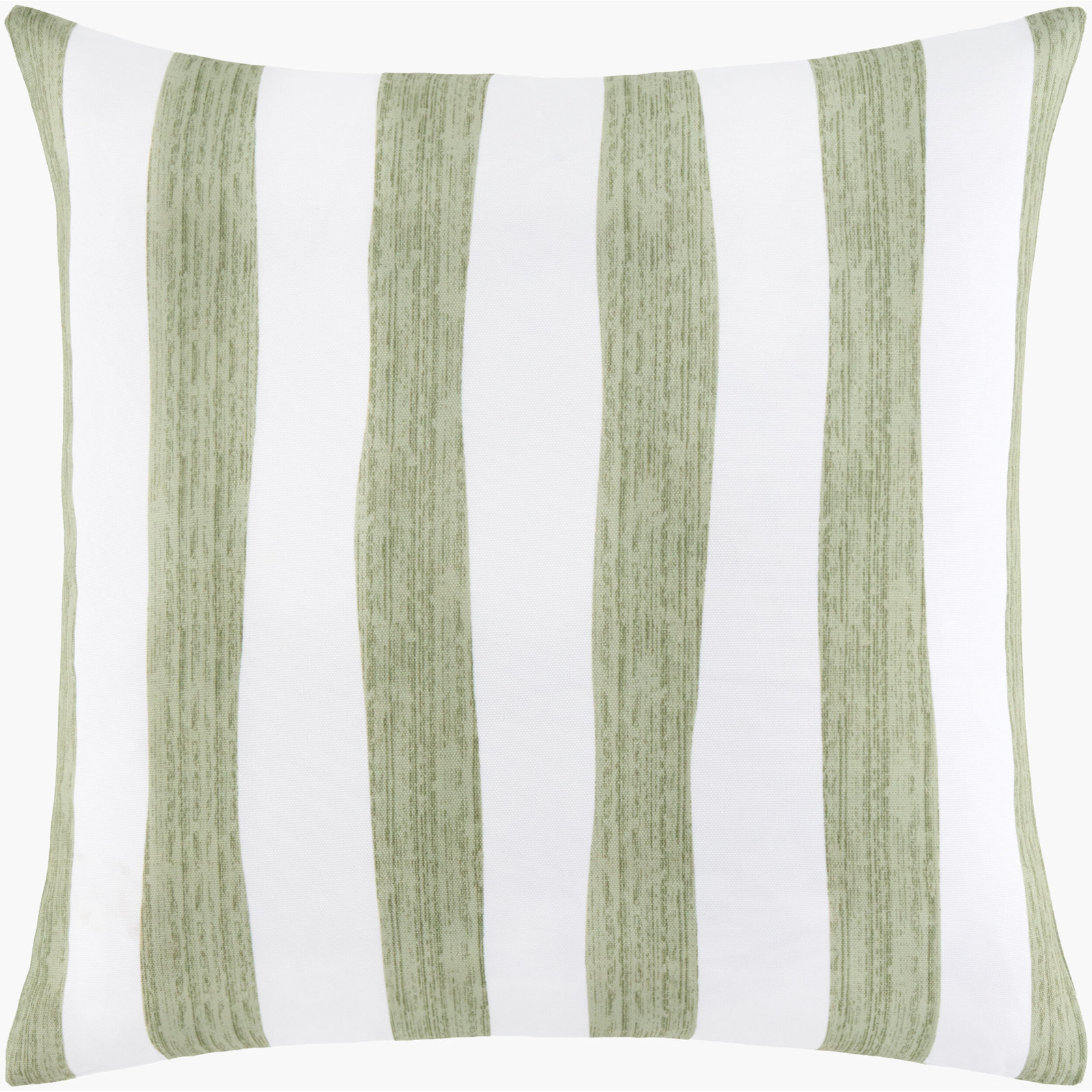 Laguna Striped Reversible Throw Pillow, Green Striped, Square 20", Cover Only