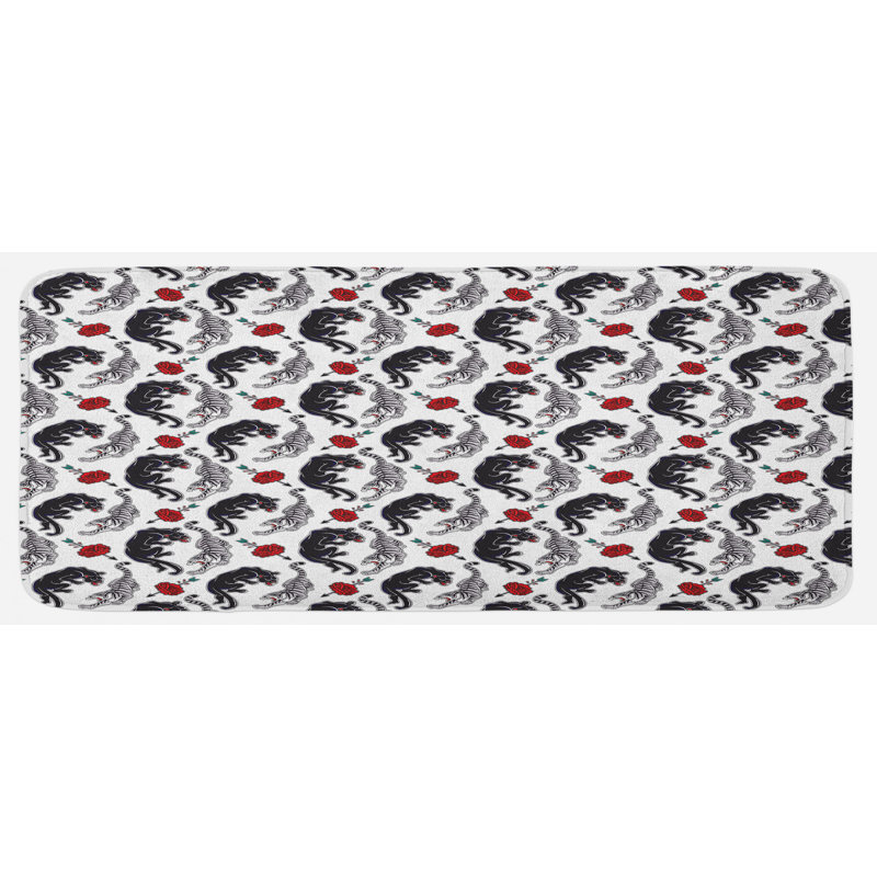 Tapis de cuisine romantique