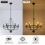 Lustre en roue de chariot à intensité variable 6 lumières Resha-1024504094-1024504093