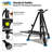 Inbox Zero Folding Adjustable Metal Tripod Easel