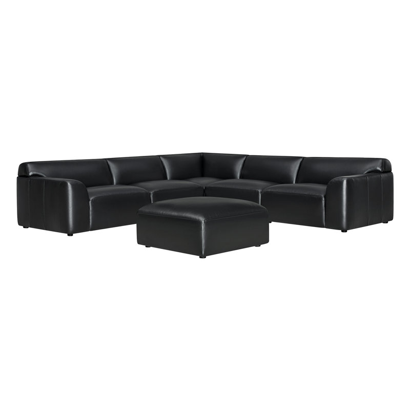 Morell 6-Piece Top Grain Leather Sectional