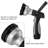 New Garden Hose Nozzle,  High-Pressure Fireman Style Nozzle with Ergonomic Handle-105318101