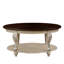 Table basse ovale en bois 42 pouces-784089858-784089859