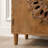 Rustic Hand-Carved Wooden 2-Door Cabinet – Boho Accent Storage Cabinet With Floral Design, Solid Wood Sideboard For Living Room, Entryway, Or Bedroom