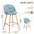 Asotin 26" Seat Height Swivel Upholstered Counter Stools Barstool with Backrest Footrest for Kitchen Island Dining Room-1854403124-1854403130