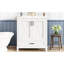 Meuble-lavabo moderne de 30 po avec lavabo en céramique, tiroir en bois massif et à fermeture en douceur, tablettes réglables, meuble-lavabo de 30 po facile à assembler, cadre, poignées en alliage de zinc, portes doubles, tiroir divisé divisé-1393148247