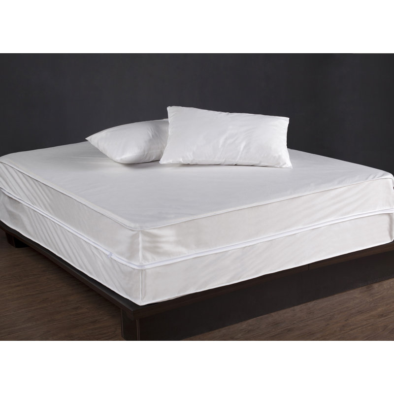 Protège-matelas hypoallergénique à fermeture à glissière Lansing, Très grand californien