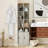 Tall Slim Bathroom Storage Cabinet With 1 Door And 2 Adjustable Shelves
