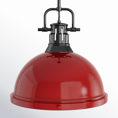 Calico Single Light Steel Dimmable Pendant