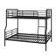 Lit double superposé au-dessus de grand lit double en métal-630685116