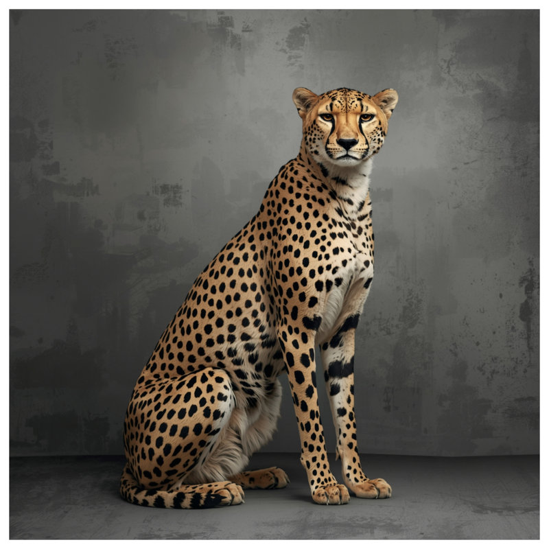 Édredon guépard assis, Très grand lit