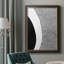 «Black & White Abstract II», peinture sur toile encadrée-73393292