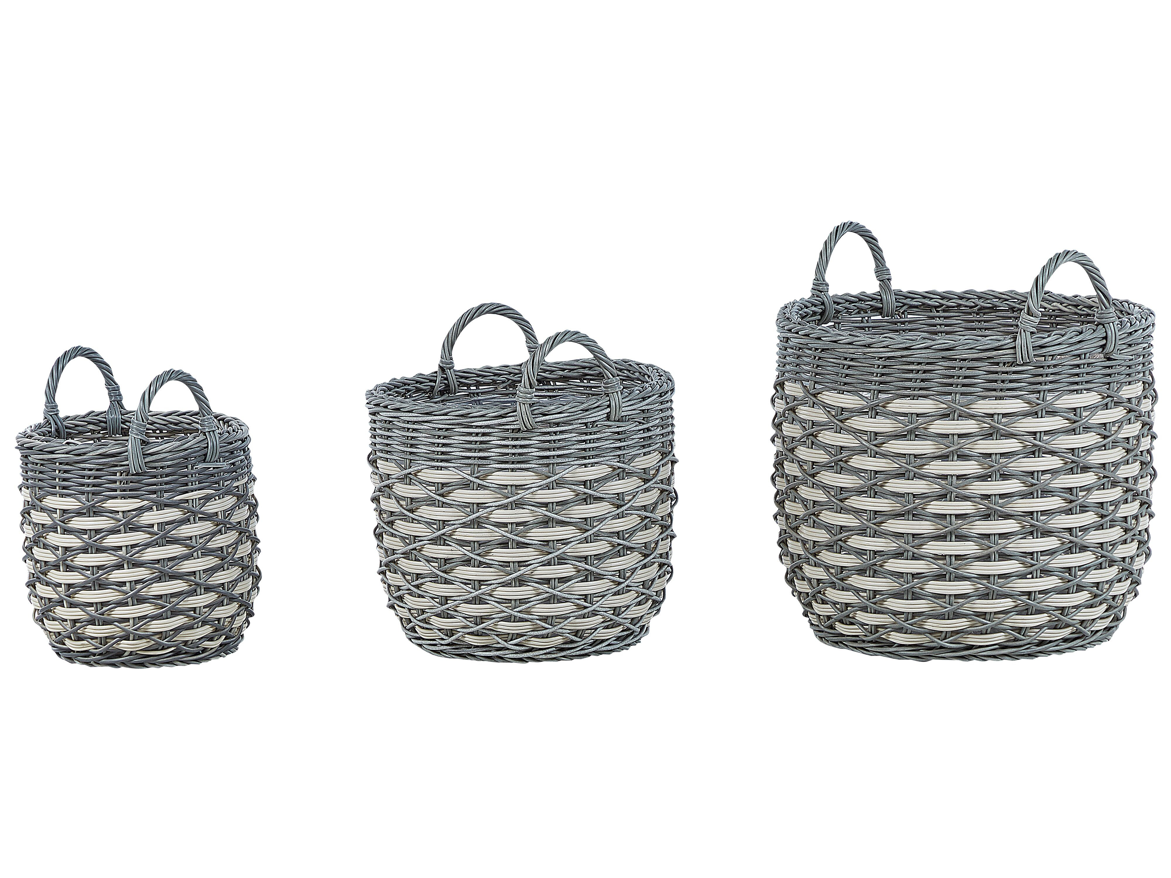 Bay Isle Home Nittany 3 Piece Rattan Plant Pot Set Wayfair.co.uk