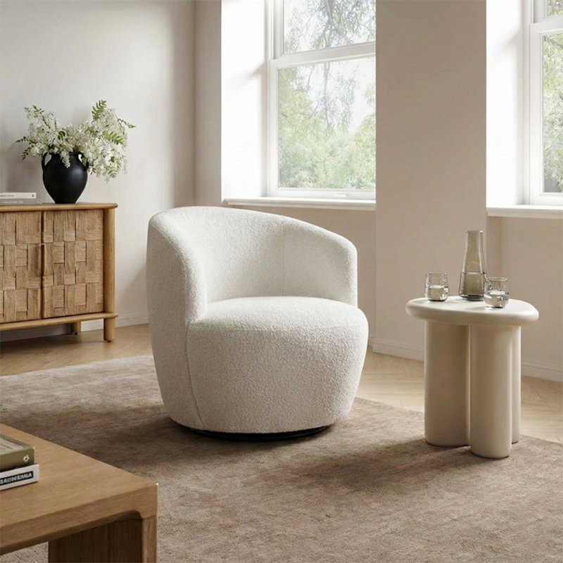 Fauteuil demi-tonneau pivotant 27 po
