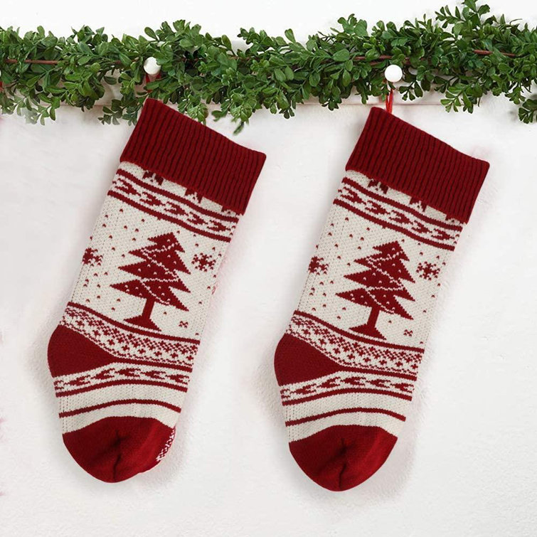 Reindeer Classic Knit Stocking