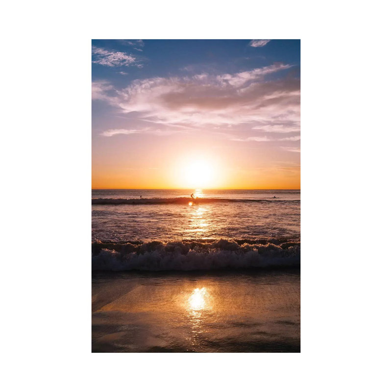 Sunset Surfers by Bethany Young - Print on Canvas, 101.6cm H x 66.04cm W x 3.81cm D, Wrapped Canvas