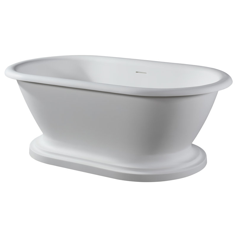 70'' x 32'' Soaking Solid Surface Bathtub
