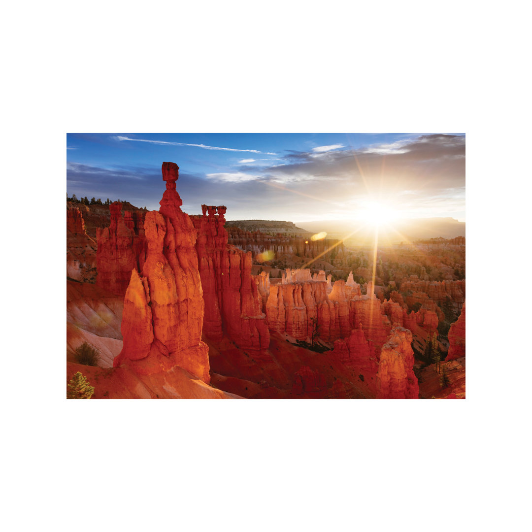 Sunrise, Thor's Hammer, Bryce Canyon National Park, Utah, Usa by Matteo Colombo - Wrapped Canvas Print