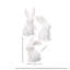 Resin 'Carved' Bunny 5" 3 Assorted
