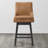 Aleksy Swivel Upholstered Counter Stool with Solid Wood Frame-100042158-87939663