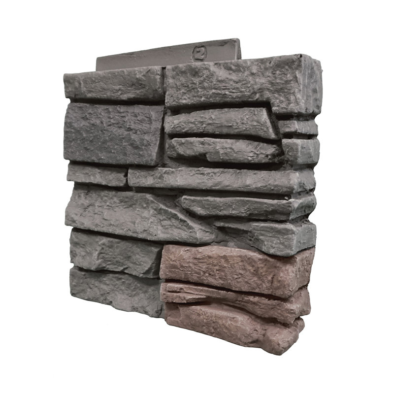 12.5" x 12" Stone Wall Paneling in Gray