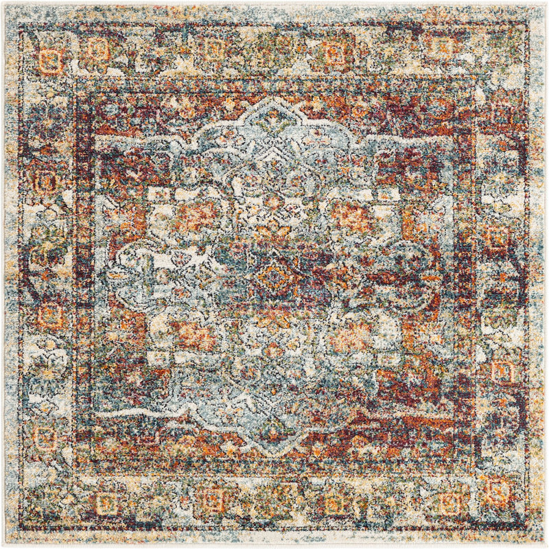 Mekalah Oriental Indoor Rug, Square 4'