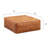 Taos Full-Grain Genuine Leather 37" Square Ottoman