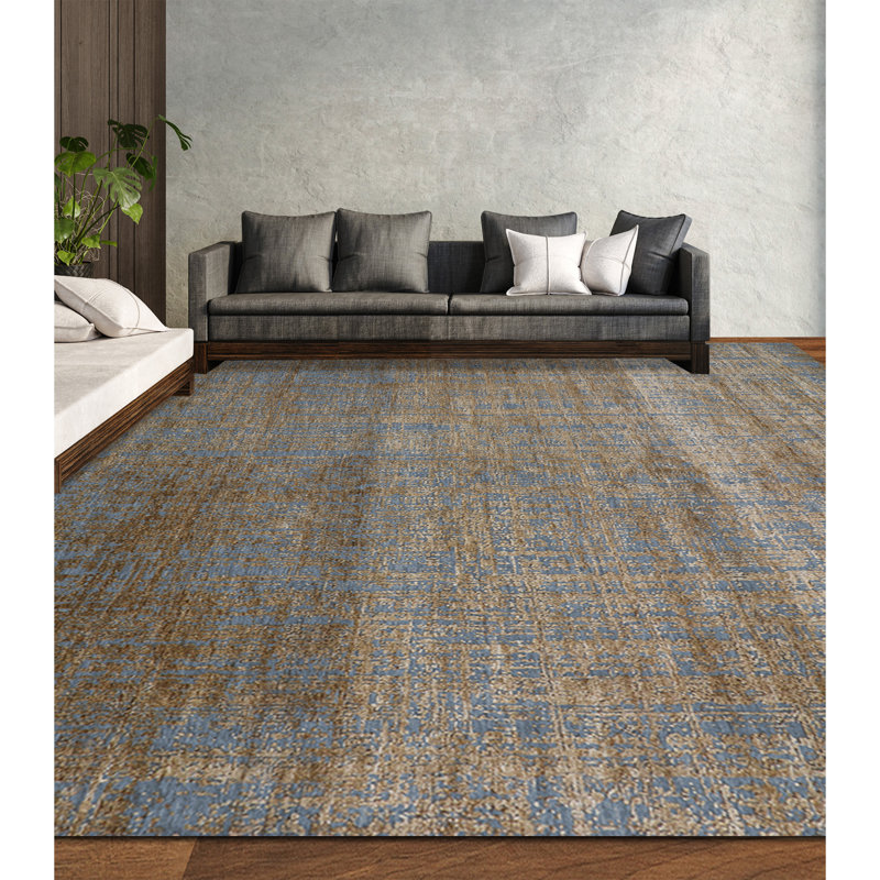 Area Rug in Gray, Rectangle 8' x 10'