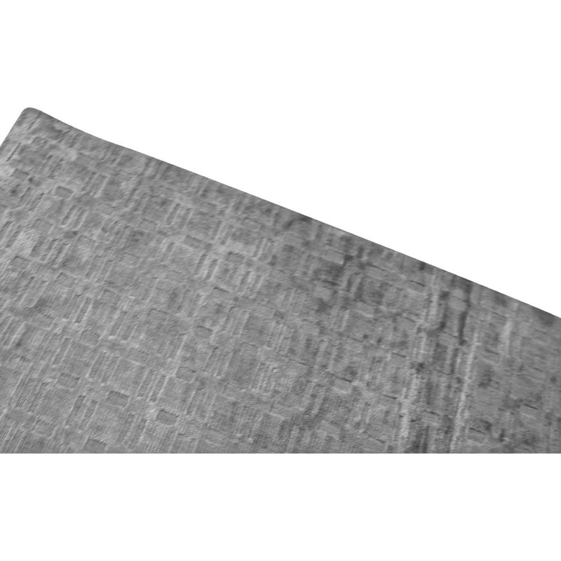 Tapis géométrique noué à la main gris foncé