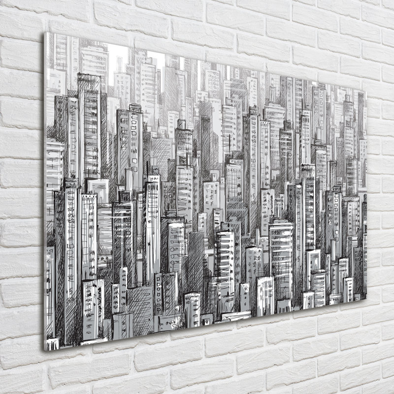 Skyscrapers - No Frame Print on Glass