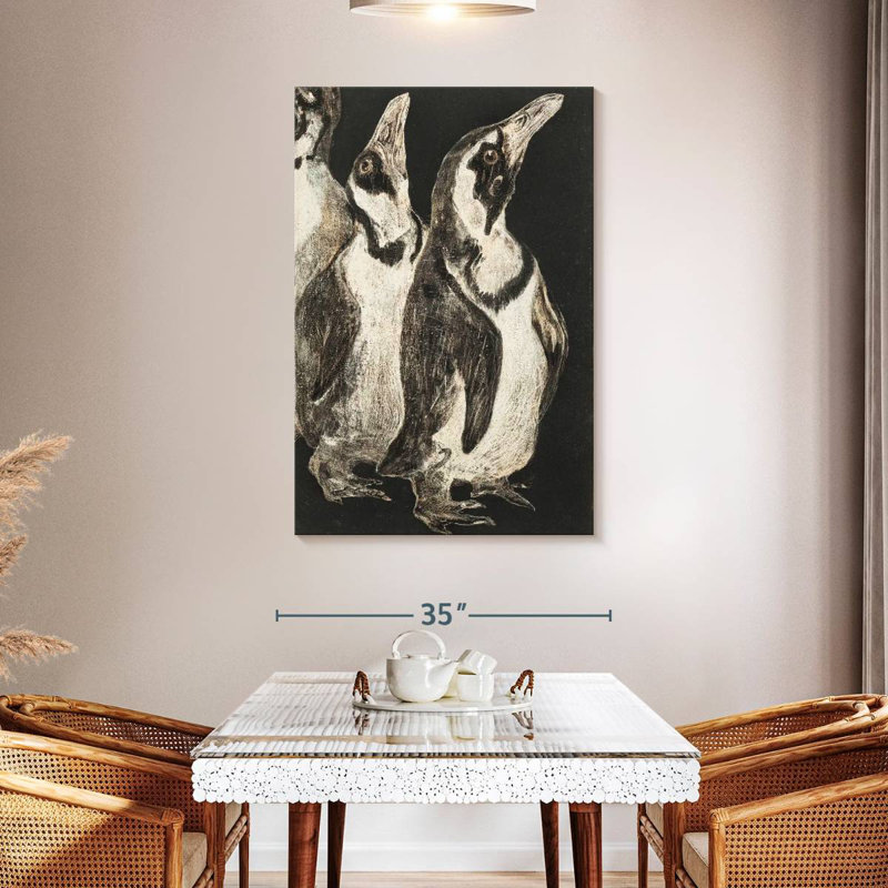 Brampt Drie Pinguins, 48" H x 32" W