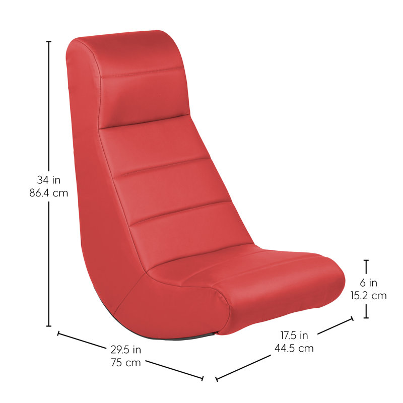 Chaise berçante horizontale, Rouge
