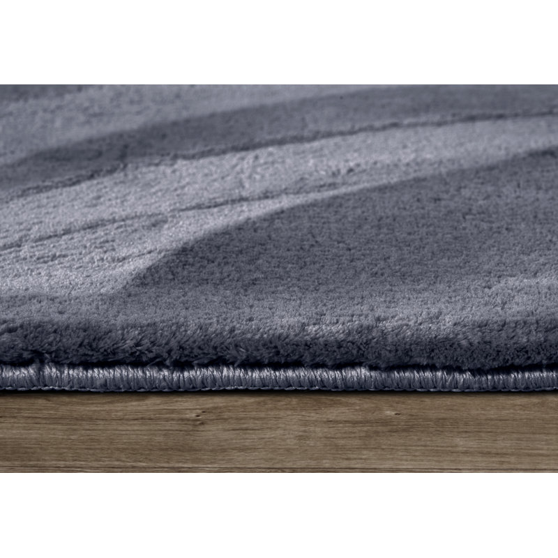, Anthracite Leon high pile rug, Rectangular 120 x 170cm